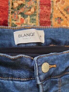 BLANQI Women's Maternity Stretch Denim Jeans In Classic Blue Wash (6)